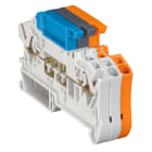 Legrand - Bloc jonc Viking 3 à ressort - circuit non coupé avec préhenseur -orange - pas 6