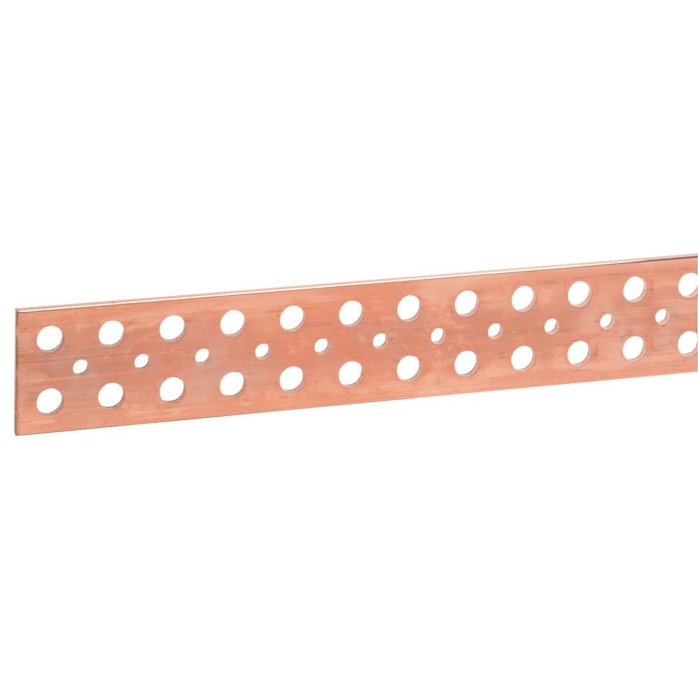 Legrand - Barre cuivre plate rigide - 63x5mm - 800/700A admissibles - L. 1750mm