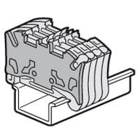 Legrand - Cloison terminale blocs de jonction à ressort Viking 3 2entrées/sorties pas 5mm