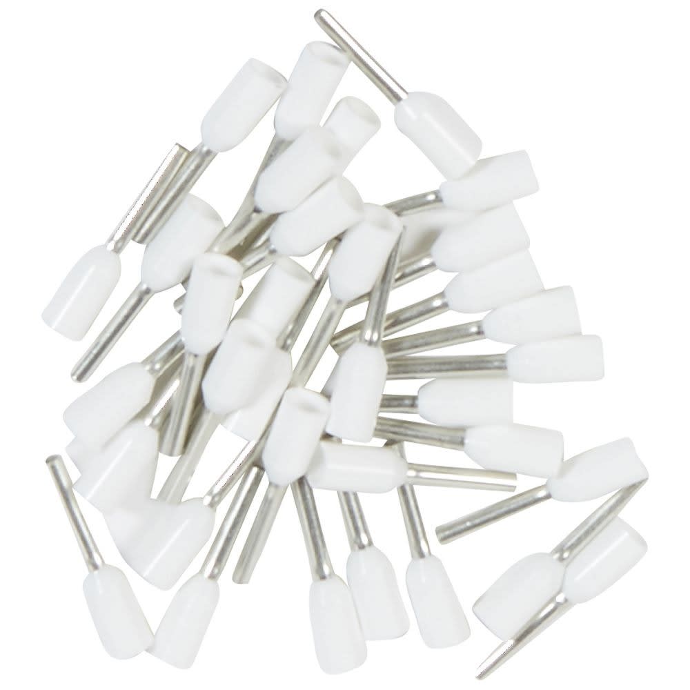 Legrand - Embouts de câblage à collerette iso Starfix - conducteurs section 0,5mm² - blanc