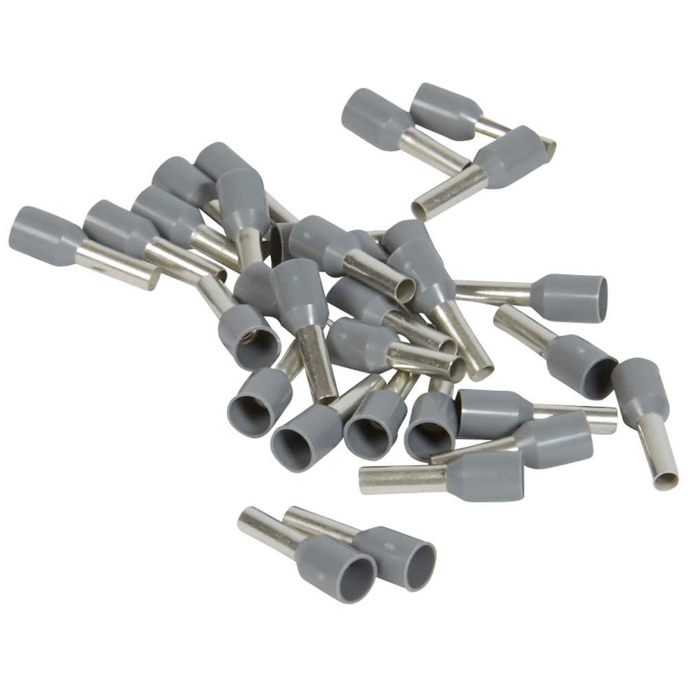 Legrand - Embouts de câblage à collerette iso Starfix - conducteurs section 2,5mm² - gris