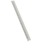 Legrand - Reglette 24 reperes Memocab largeur 2,3mm + lettre majuscule D noir-fond blanc