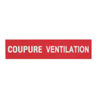 Legrand - Etiquettes autocollantes (3) ''coupure ventilation'' pour coffrets de securite