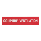 Legrand - Etiquettes autocollantes (3) ''coupure ventilation'' pour coffrets de sécurité