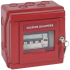 Legrand - Coffret de sécurité Plexo chaufferie IP55 IK07 équipé d'1 disj. 4P + 1 voyant