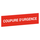 Legrand - Etiquette autocollante ''coupure d'urgence'' - pour coffret ''bris de glace''
