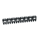 Legrand - Repère CAB 3 pour filerie 0,5mm² à 1,5mm² et blocs de jonction chiffre 0 noir