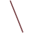 Legrand - Repère Duplix conforme code couleur international - chiffre 2 sur fond rouge