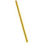 Legrand - Repère Duplix lettre majuscule C noire sur fond jaune