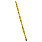 Legrand - Repere Duplix lettre majuscule C noire sur fond jaune