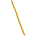 Legrand - Repère Duplix lettre majuscule V noire sur fond jaune