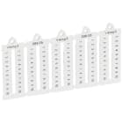 Legrand - Plaque repères à lecture horiz bloc de jonct Viking 3 pas 5mm - chiffres 1-10