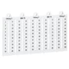 Legrand - Plaque repères à lecture horiz - bloc de jonct Viking 3 pas 6mm + chiffres 31-40