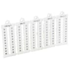 Legrand - Plaque repères à lecture horiz - bloc de jonct Viking 3 pas 5mm + chiffres 21-30
