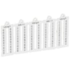 Legrand - Plaque repères à lecture horiz bloc de jonct Viking 3 pas 5mm - chiffres 101-200