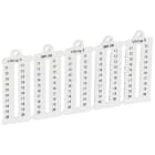 Legrand - Plaque repères lecture verticale -bloc de jonct Viking3 pas 5mm + chiffres 11-20