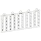 Legrand - Plaque repères lecture verticale -bloc de jonct Viking 3 pas 5mm + chiffres 1-50