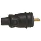Legrand - Fiche borne à vis 2P+T 16A IK08 IP44 à sortie droite avec étiquette avec Gencod