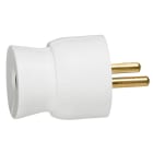 Legrand - Fiche plastique 2P+T 16A à sortie droite - blanc