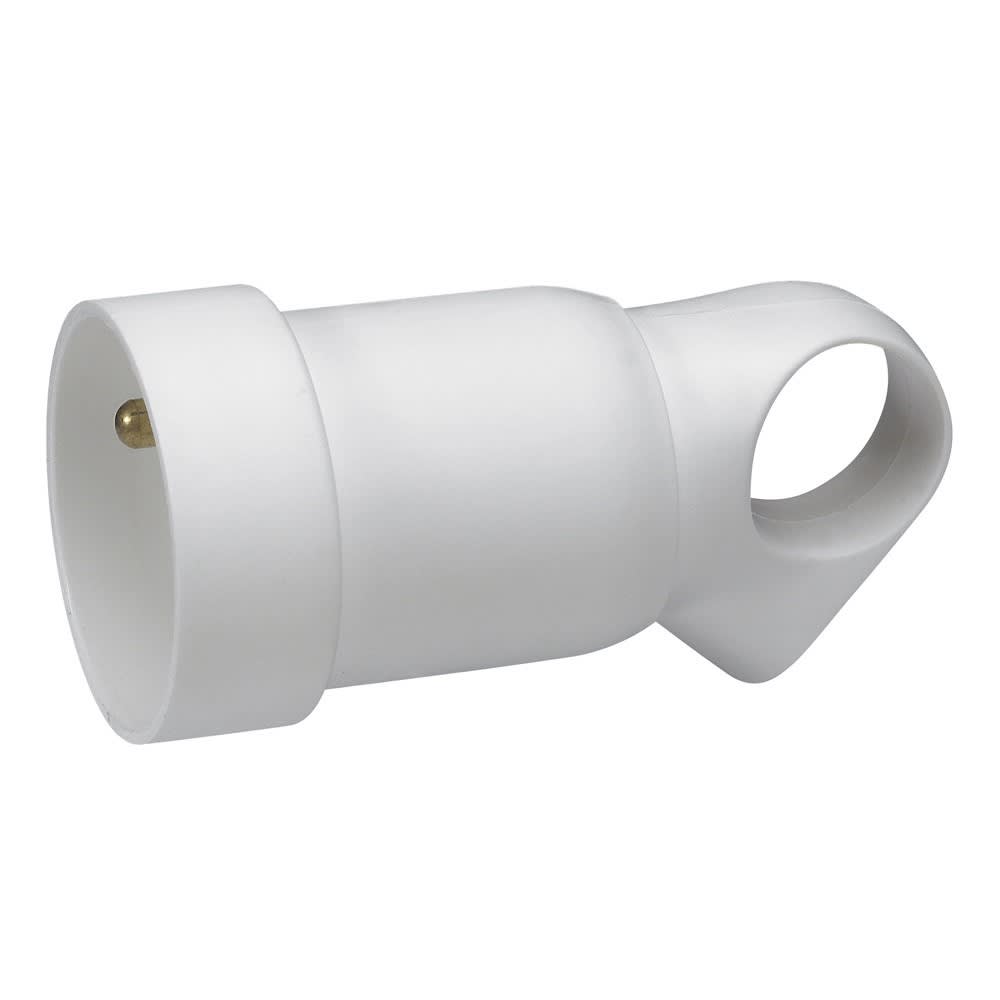 Legrand - Prolongateur plastique 2P+T 16A à anneau - blanc