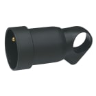 Legrand - Prolongateur plastique 2P+T 16A à anneau - noir