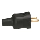 Legrand - Fiche caoutchouc 2P - 16A - finition noir