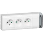 Legrand - Bloc multiprise fixable 3x2P+T longueur 208mm à cabler - blanc