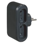 Legrand - Fiche 4x2P latérales 6A 230V -finition noir