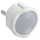 Legrand - Veilleuse lampe torche avec batterie et 2 LEDs et fiche 2P - blanc