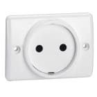 Legrand - Prise à encastrer pour plinthe 2P 16A 250V~ blanc