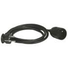 Legrand - Rallonge domestique 2P+T avec éclips de protection longueur 5m - noir