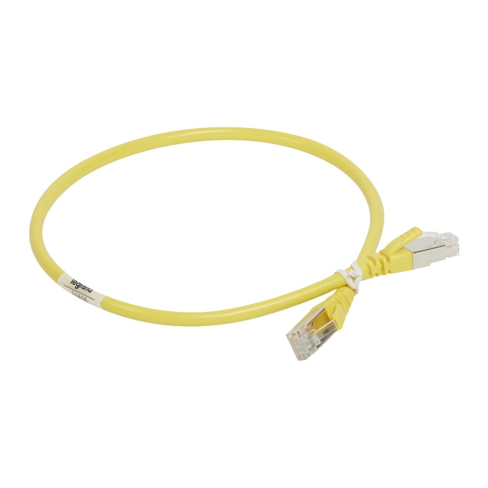 Legrand - Cordon de brassage RJ45 - PVC - cat.6A - 100 ohms - S/FTP blindé - L. 0,5 m