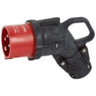 Legrand - Fiche mobile coudée Hypra IP44 16A - 380V~ à 415V~ - 3P+T - caoutchouc