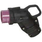 Legrand - Fiche coudée Hypra IP44 TBT 16A - 20V~ à 25V~ - 2P - caoutchouc