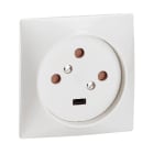 Legrand - Socle 3P+T à vis avec éclips de protection dimensions 80x80mm