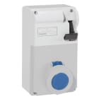 Legrand - Coffret P17 IP55 avec interrupteur et 1 prise 16A 2P+T - 200V~ à 250V~ 50Hz-60Hz