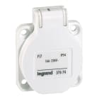 Legrand - Prise à encombrement réduit P17 à brochage domestique IP54 16A - 250V~ - blanc