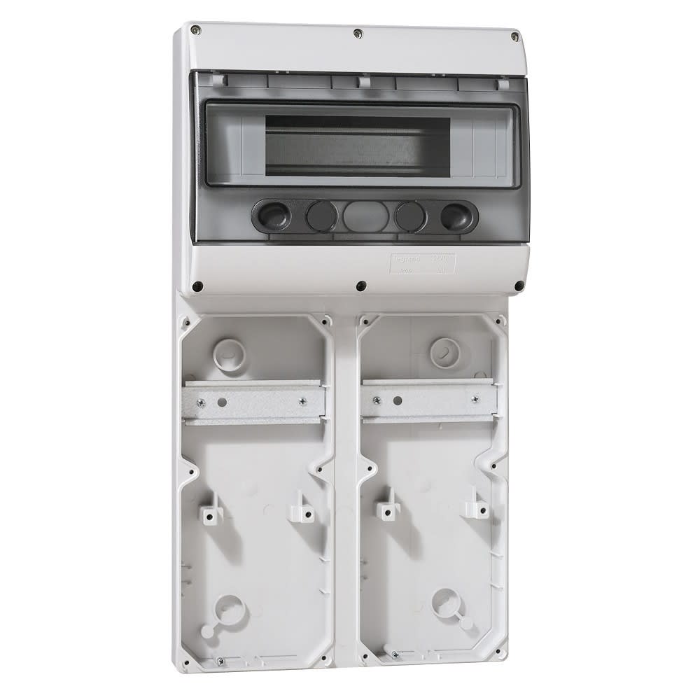 Legrand - Embase P17 - recevant plastron 280x125 - rail 12 modules - 6 socles 16A