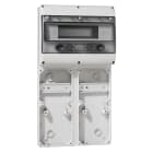 Legrand - Embase P17 - recevant plastron 280x125 - rail 12 modules - 6 socles 16A