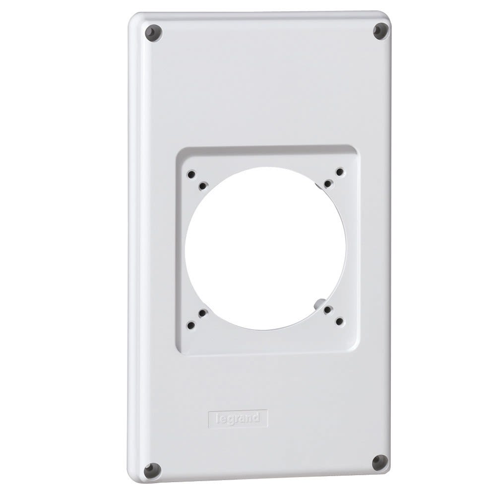 Legrand - Plastron P17 220x125mm recevant 1 prise 16A ou 32A pour composer un coffret P17