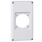 Legrand - Plastron P17 220x125mm recevant 1 prise 16A ou 32A pour composer un coffret P17