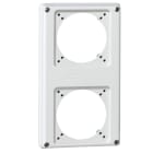 Legrand - Plastron P17 220x125mm recevant 2 prises 16A pour composer un coffret P17