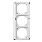 Legrand - Plastron P17 280x125mm recevant 3 prises 16A pour composer un coffret P17