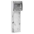 Legrand - Embase P17 - recevant plastron 280x125 - rail 5 modules - 3 socles 16A