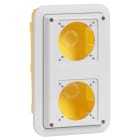 Legrand - boîte encastrement P17 pour maçonnerie IP55 - 2 prises 16A ou domestique 057671