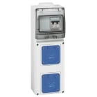Legrand - Coffret 2 prises P17 IP44 - 2 prises 2P+T NF C 16A et 1 disjoncteur