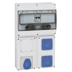 Legrand - Coffret 3 prises P17 - IP44 - avec disjoncteur -1x2P+T + 2x2P+T NFC 16A + obtur