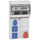 Legrand - Coffret 4 prises P17 IP44 - 1 prise 3P+T 380-415V~ + disj. + interrupteur diff