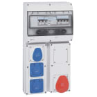 Legrand - Coffret 4 prises P17 IP44 - 1x3P+N+T 380V~ à 415V~, 1 disj. et 1 inter diff