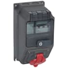 Legrand - Coffret monoprise Hypra IP44 - 1 prise 3P+T 16A 380V~ à 415V~ et 1 disjoncteur